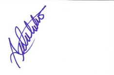 Aida Turturro Autographed Index Card