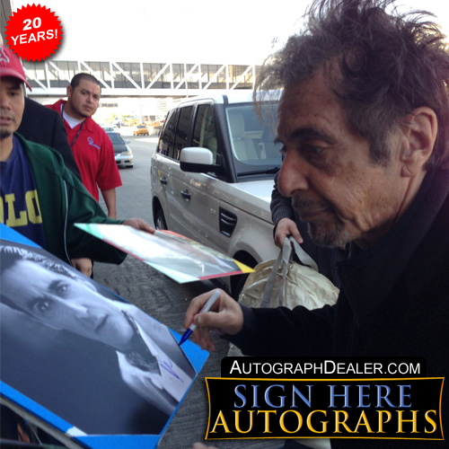 Al Pacino in-person autographed photo