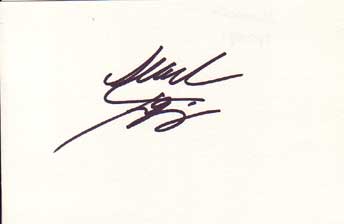Alexandra Tydings in-person autographed index card