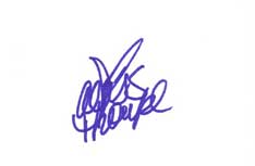 Alexis Thorpe Autographed Index Card
