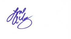 Ali Landry Autographed Index Card