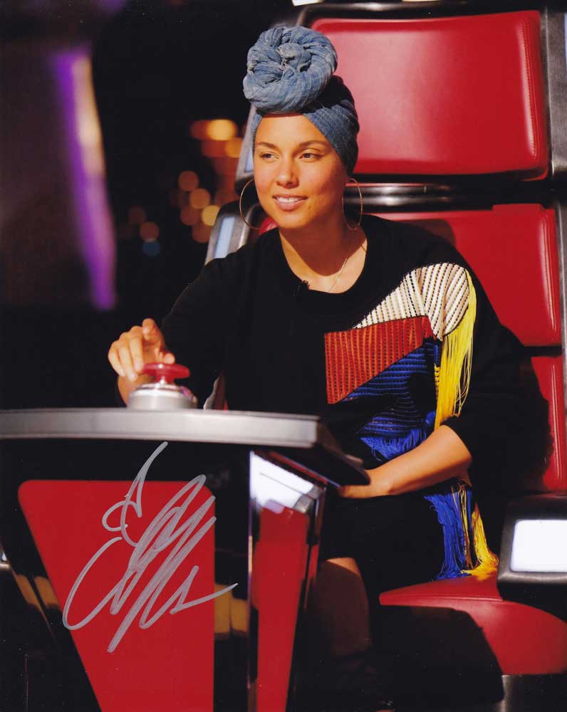 Alicia Keys in-person autographed photo