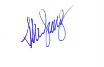 Allison Janney Autographed Index Card