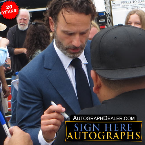 Andrew Lincoln in-person autographed photo