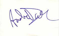 Andy Dick Autographed Index Card