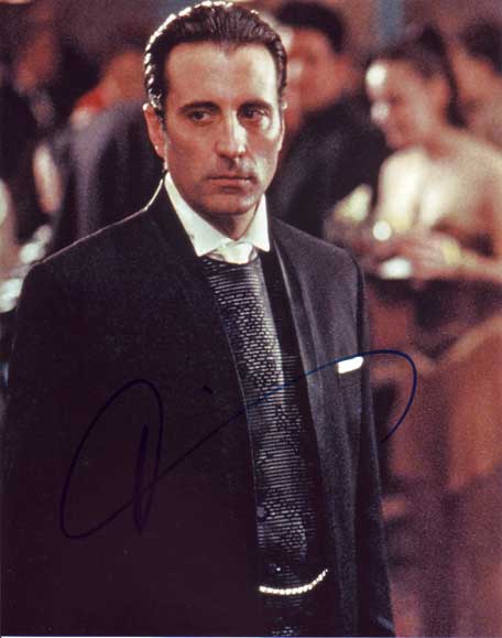 Andy Garcia in-person autographed photo