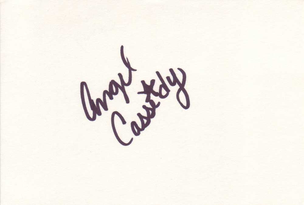 Angel Cassidy Autographed Index Card