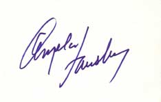 Angela Lansbury Autographed Index Card