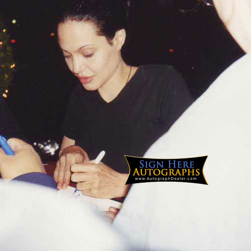 Angelina Jolie in-person autographed photo