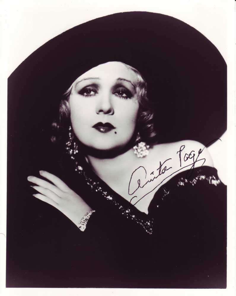 Anita Page in-person autographed photo