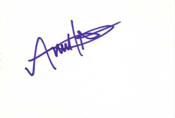Anne Heche Autographed Index Card