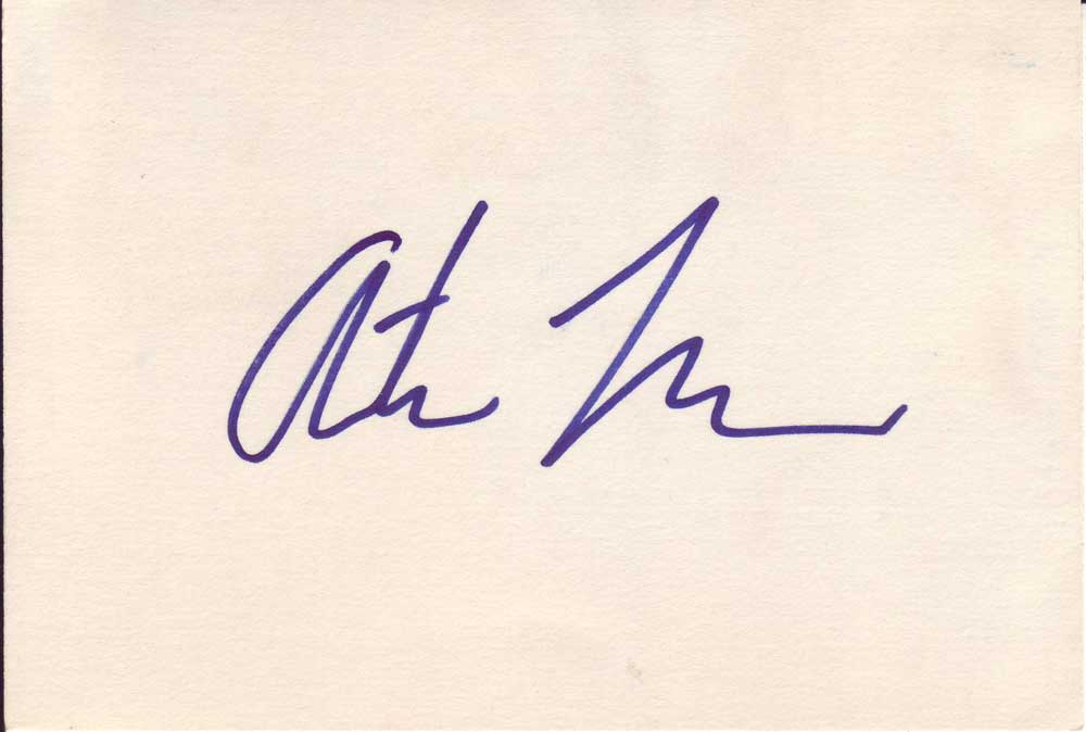 Artie Lange in-person autographed index card