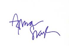 Azura Skye Autographed Index Card