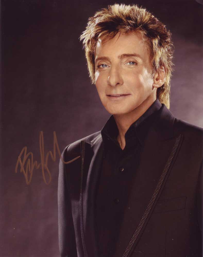 Barry Manilow in-person autographed photo