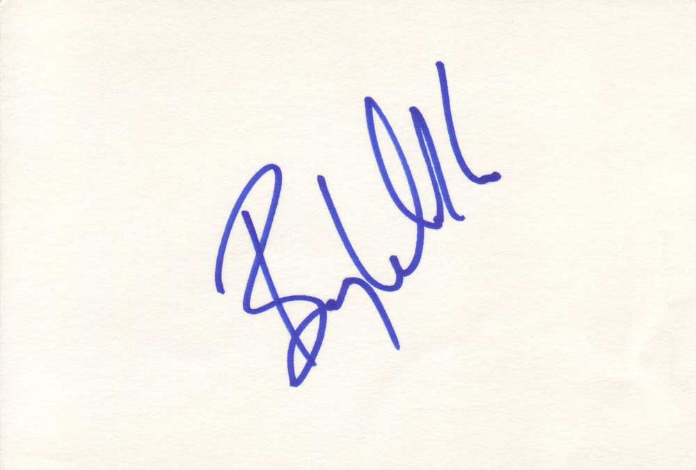 Barry Williams Autographed Index Card