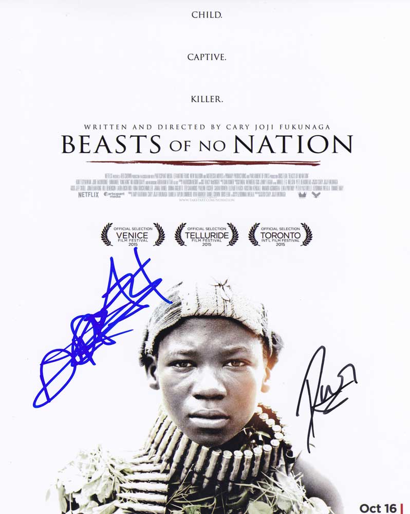 Beasts of No Nation In-person autographed Cast Photo