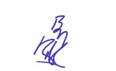 Ben Kingsley Autographed Index Card