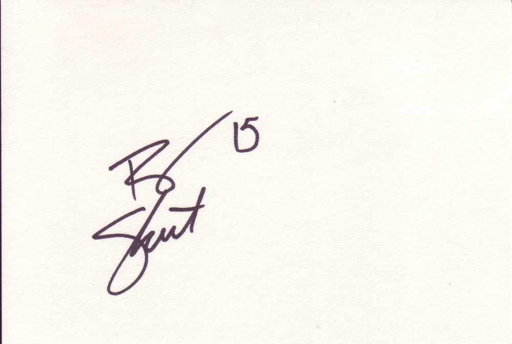 Ben Sheets Autographed Index Card
