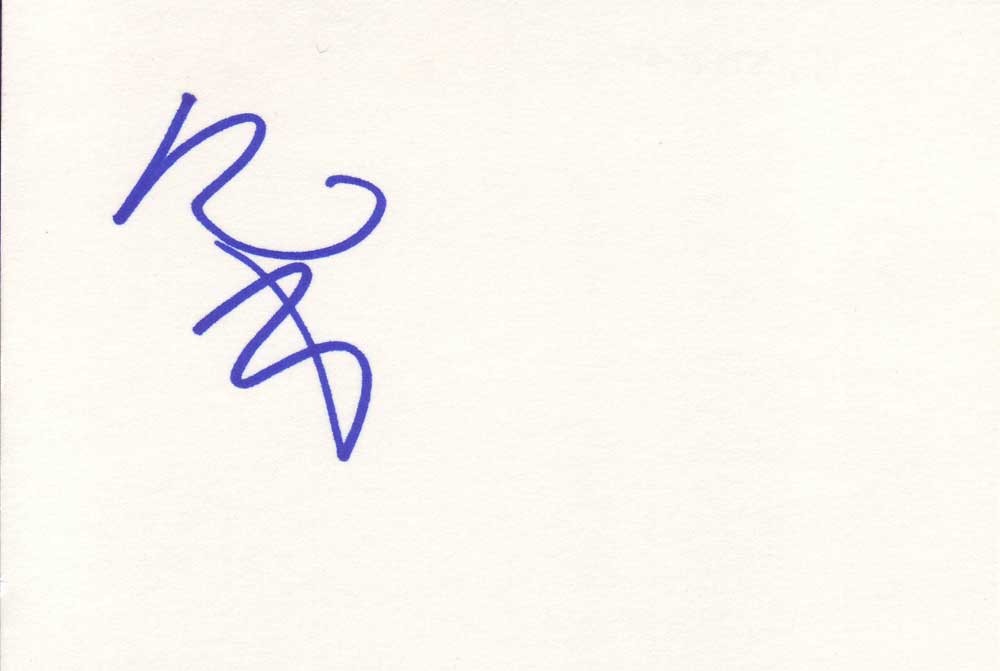 Ben Stiller Autographed Index Card