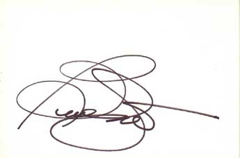 Beverly Garland Autographed Index Card