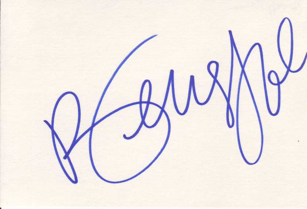 Beverly Johnson Autographed Index Card