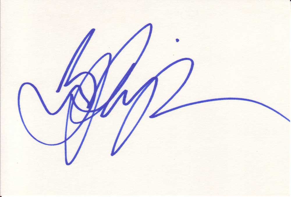 Bijou Phillips Autographed Index Card