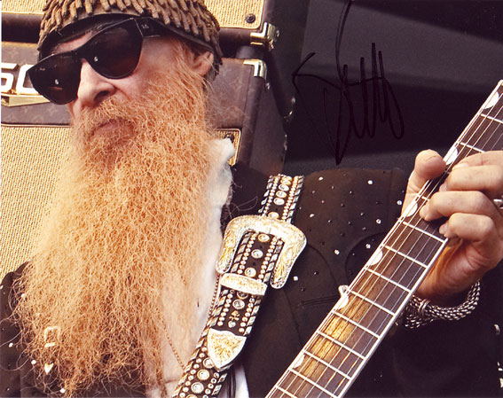 Billy Gibbons inperson autographed photo Click to enlarge
