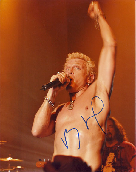 Billy Idol in-person autographed photo