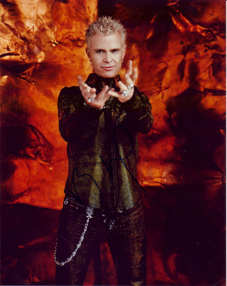 Billy Idol in-person autographed photo