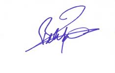 Billy Zane Autographed Index Card