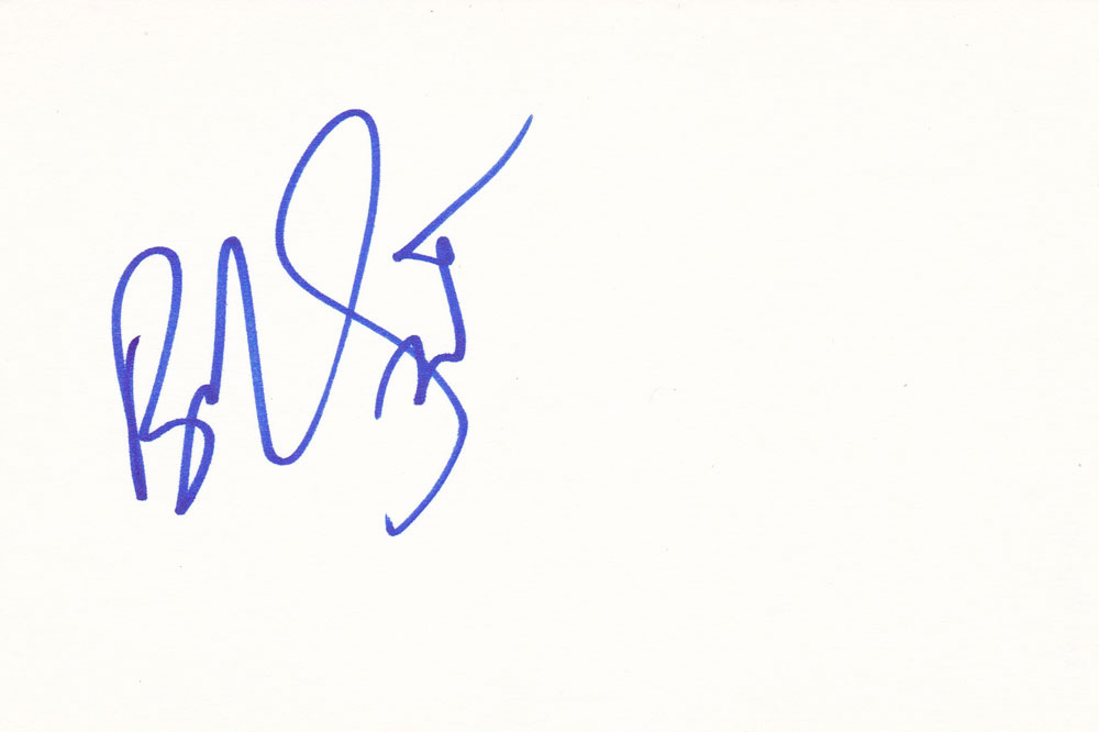 Bob Saget Autographed Index Card