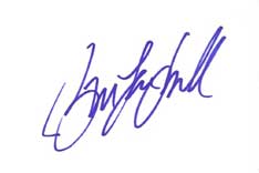 Bonnie Somerville Autographed Index Card