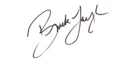 Brooke Langton Autographed Index Card