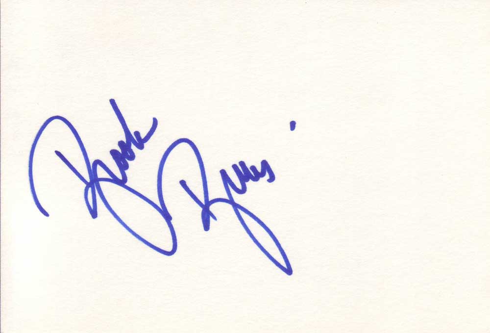 Brooke Burns Autographed Index Card