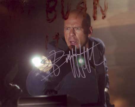 Bruce Willis in-person autographed photo
