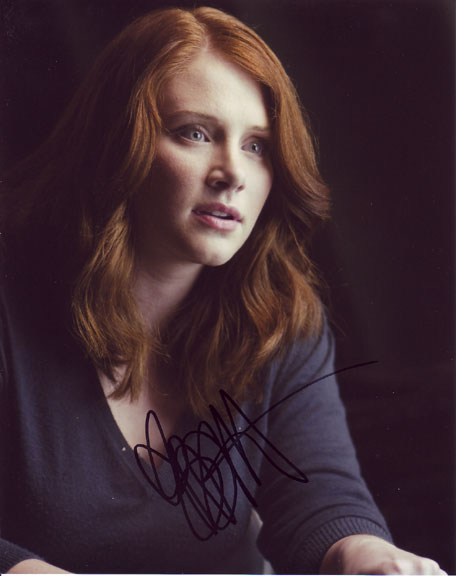 Bryce Dallas Howard in-person autographed photo