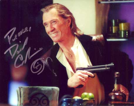 David Carradine in-person autographed photo