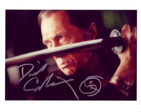 David Carradine in-person autographed photo