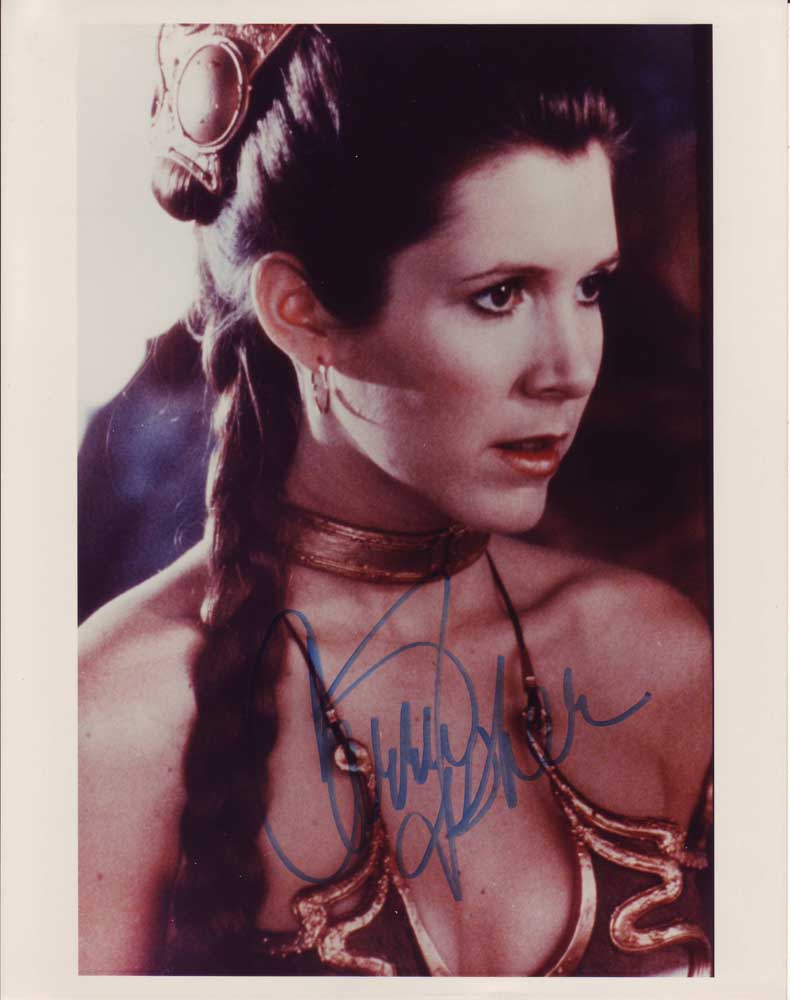 Carrie Fisher In-person autographed photo
