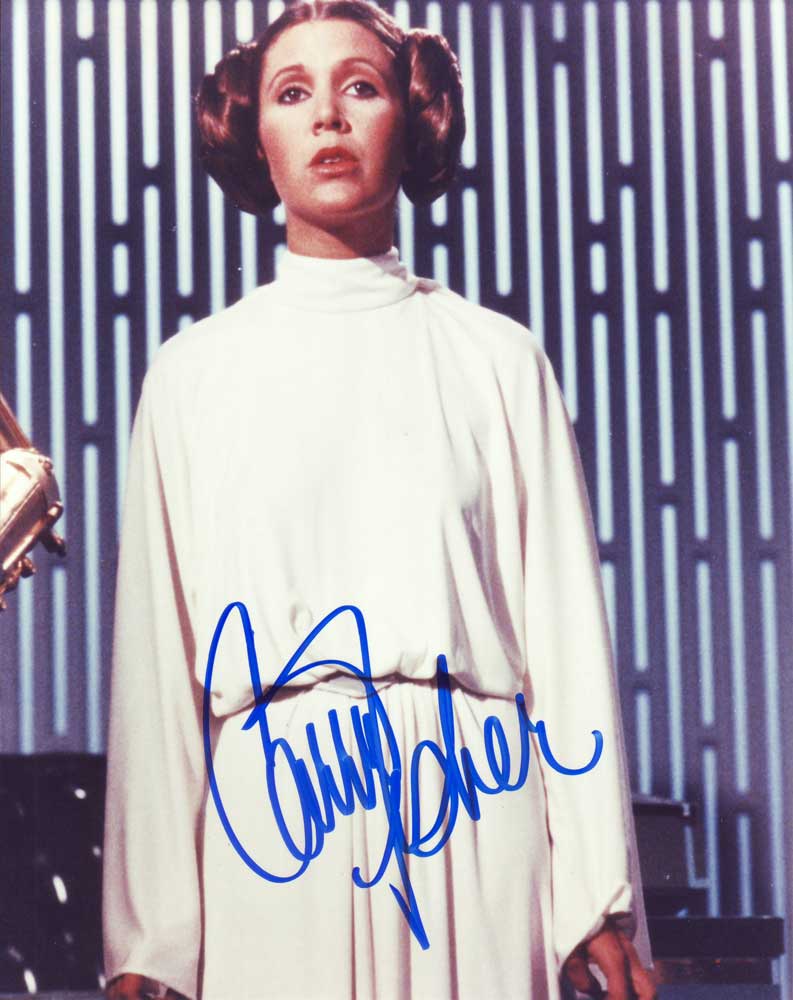Carrie Fisher In-person autographed photo