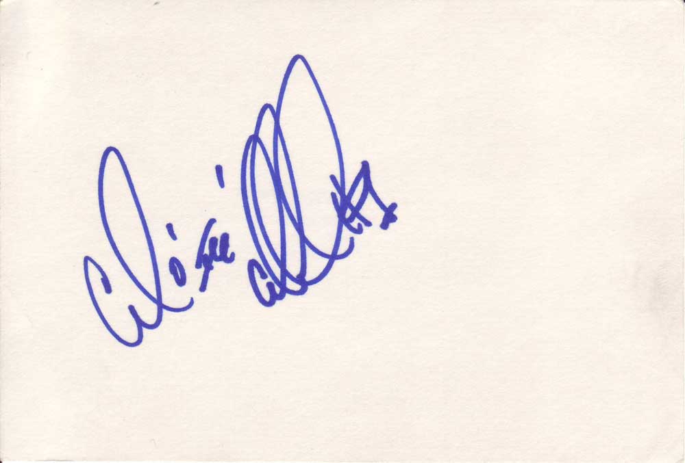 Cedric Ceballos Autographed Index Card