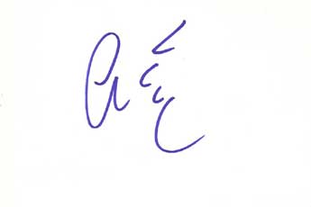 Charles Fleischer Autographed Index Card