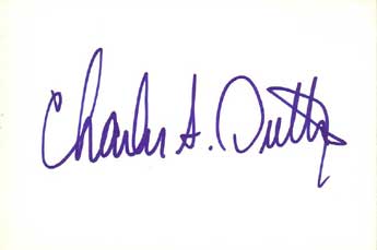 Charles Dutton Autographed Index Card