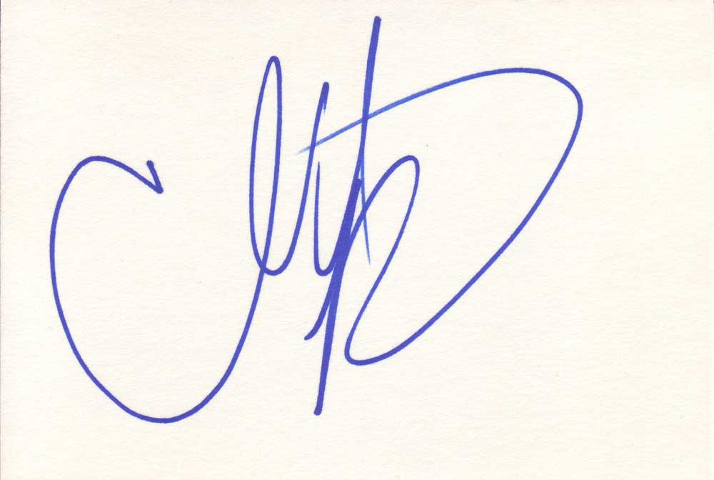 Charlotte Ross in-person autographed index card