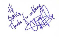Chi McBride Autographed Index Card