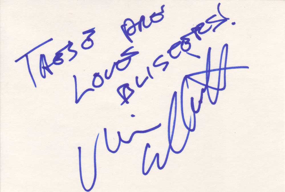 Chris Elliott Autographed Index Card