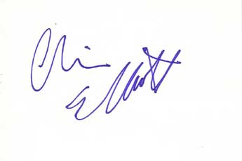 Chris Elliott Autographed Index Card