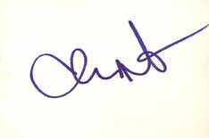 Christopher Noth Autographed Index Card