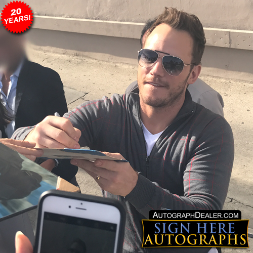 Chris Pratt in-person autographed photo