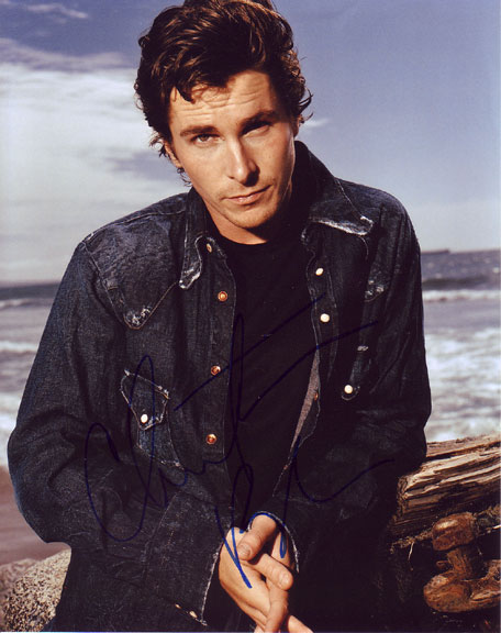 Christian Bale in-person autographed photo for sale